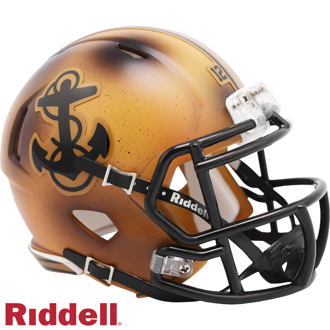 Navy Midshipmen 2019 Throwback Riddell Speed Mini Helmet