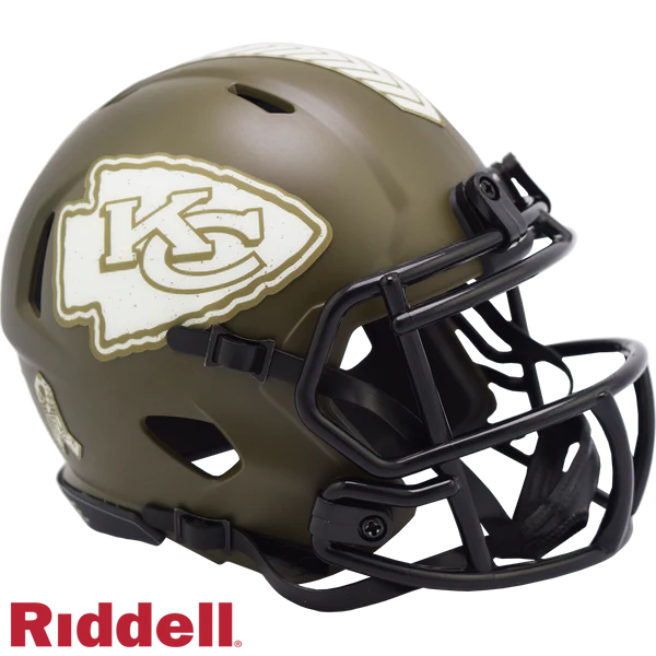 Kansas City Chiefs 2022 Salute To Service Speed Mini Helmet