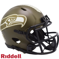 Seattle Seahawks 2022 Salute To Service Riddell Speed Mini Helmet