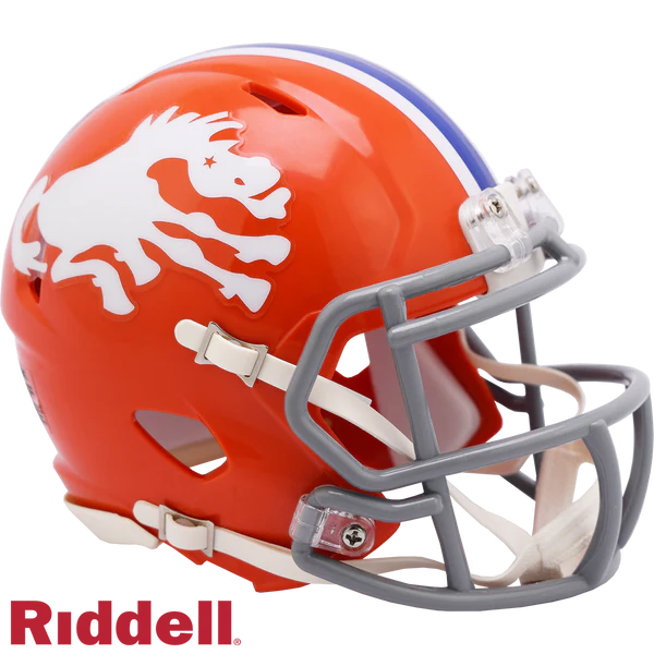 Denver Broncos 1966 Throwback Riddell Speed Mini Helmet