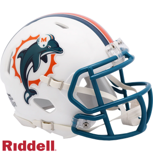Miami Dolphins 1997-12 Throwback Riddell Speed Mini Helmet