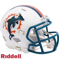 Miami Dolphins 1997-12 Throwback Riddell Speed Mini Helmet