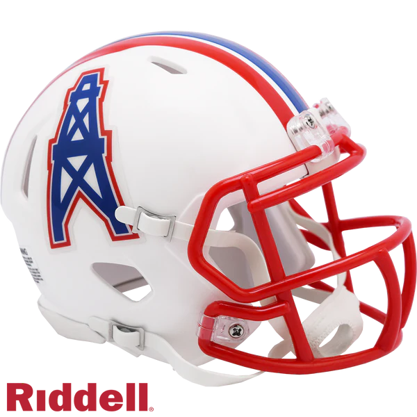 Houston Oilers 1981-98 Throwback Riddell Speed Mini Helmet