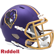 Baltimore Ravens 2024 On Field Alternate Riddell Speed Mini Helmet