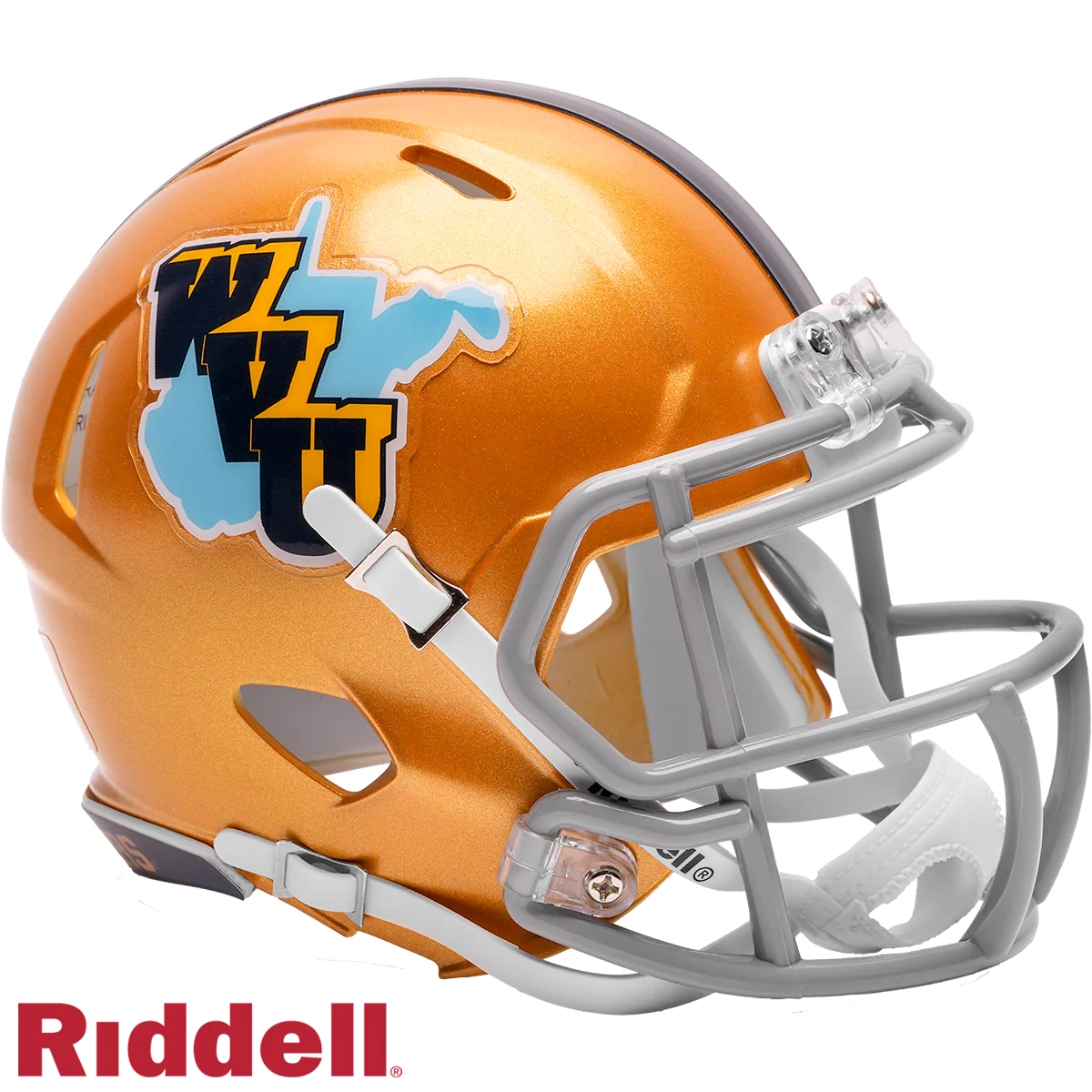 West Virginia Mountaineers 2025 Gold Throwback Speed Mini Helmet – Sports  Fanz