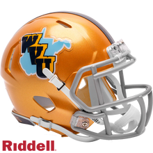 West Virginia Mountaineers 2025 Gold Throwback Speed Mini Helmet