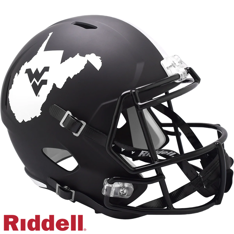 West Virginia Mountaineers Coal Rush Full Size Speed Replica Helmet – Sports Fanz