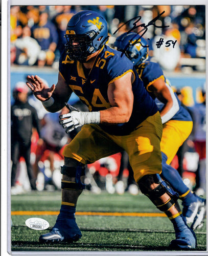 Zach Frazier West Virginia Mountaineers Signed 8x10 photo