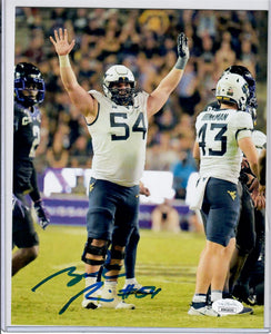 Zach Frazier WVU Mountaineers Signed 8x10 photo