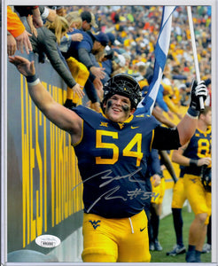 Zach Frazier WVU Mountaineers Signed 8x10 photo