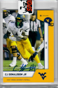 CJ Donaldson WVU Mountaineers Autographed ONIT Card JSA