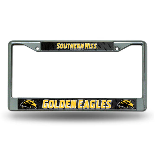Southern Miss Golden Eagles Chrome License Plate Frame