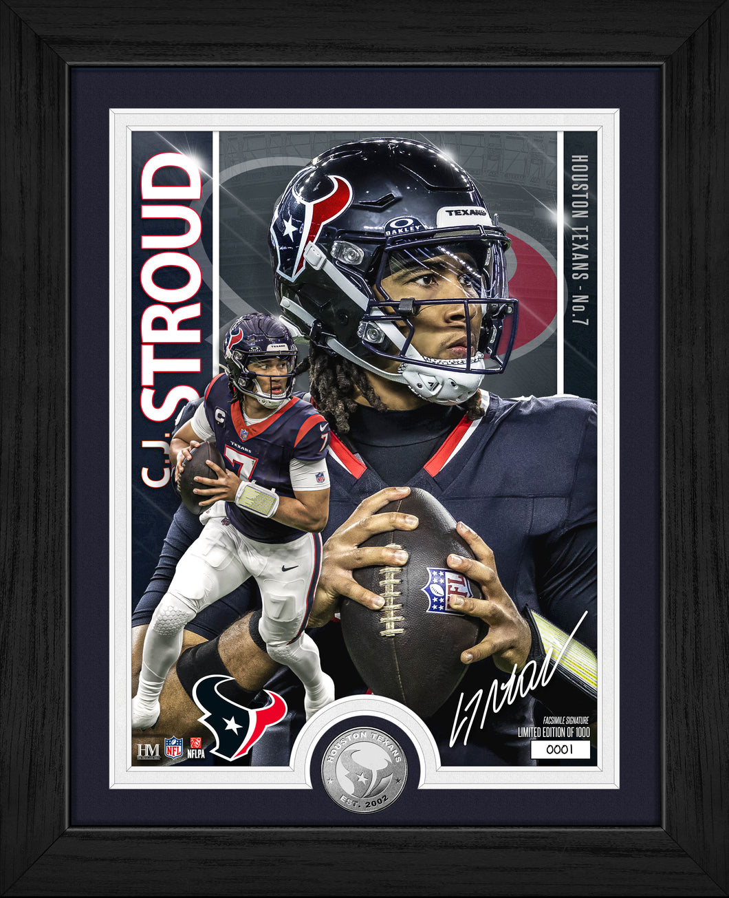 C.J. Stroud Houston Texans Artist Proof Silver Coin Photo Mint