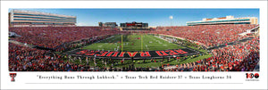 Texas Tech Red Raiders End Zone Jones AT&T Stadium Panoramic Picture
