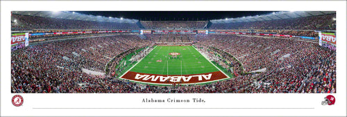 Alabama Crimson Tide Bryant Denny Stadium End Zone Panoramic Picture