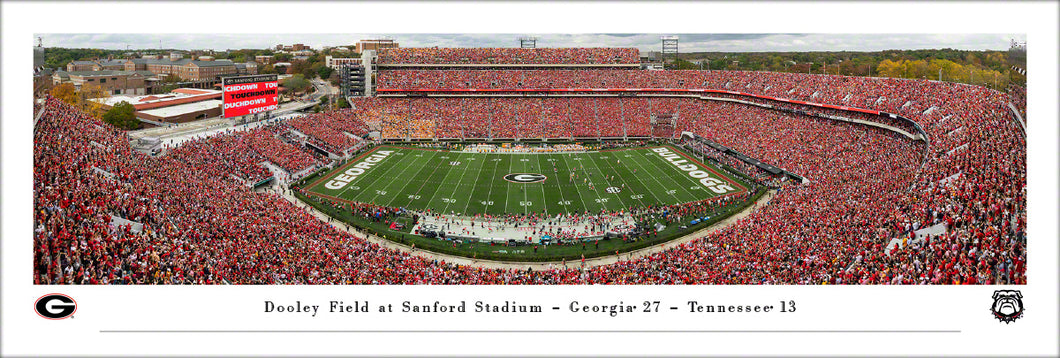 Georgia Bulldogs Sanford Stadium Football Panoramic Picture