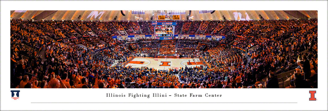 Illinois Fighting Illini Basketball State Farm Center Panoramic Picture