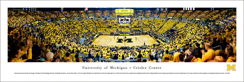 Michigan Wolverines Basketball Crisler Center Panoramic Picture