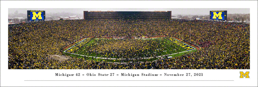 Michigan Wolverines Football 2021 The Game Victory Panoramic Picture