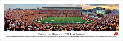 Minnesota Golden Gophers Football TCF Bank Stadium Panoramic Picture
