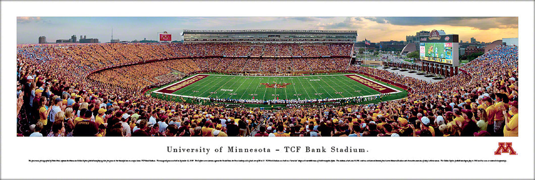 Minnesota Golden Gophers Football TCF Bank Stadium Panoramic Picture
