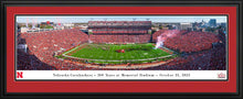 Nebraska Cornhuskers Memorial Stadium Line Panoramic Picture