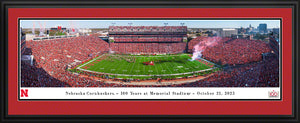 Nebraska Cornhuskers Memorial Stadium Line Panoramic Picture