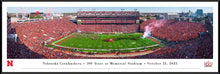 Nebraska Cornhuskers Memorial Stadium Line Panoramic Picture