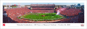 Nebraska Cornhuskers Memorial Stadium Line Panoramic Picture