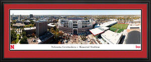 Nebraska Cornhuskers Aerial View Memorial Stadium Panoramic Picture