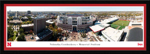 Nebraska Cornhuskers Aerial View Memorial Stadium Panoramic Picture
