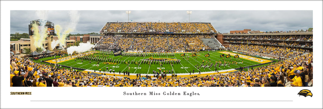 Southern Miss Golden Eagles M.M. Roberts Stadium The Rock Panoramic Picture