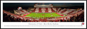 Utah Utes Football Rice-Eccles Stadium "Stripe" The Stadium Panoramic Picture