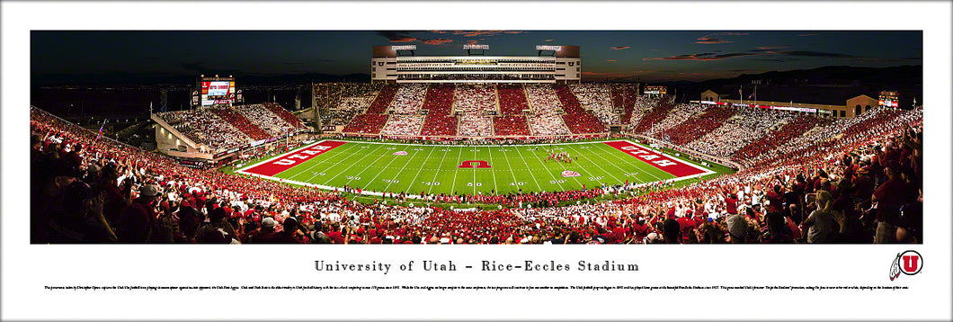 Utah Utes Football Rice-Eccles Stadium 