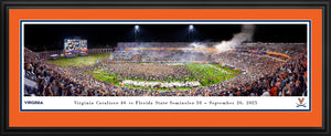 Virginia Cavaliers Scott Stadium Field Storming Football Panoramic Picture
