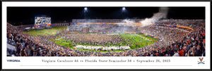 Virginia Cavaliers Scott Stadium Field Storming Football Panoramic Picture