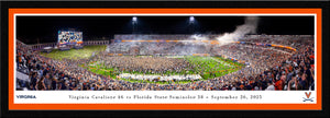 Virginia Cavaliers Scott Stadium Field Storming Football Panoramic Picture