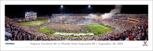 Virginia Cavaliers Scott Stadium Field Storming Football Panoramic Picture