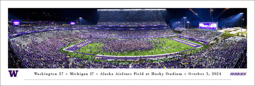 Washington Huskies Football Husky Stadium Celebration Panoramic Picture