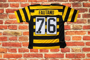 Troy Fautanu Pittsburgh Steelers Autographed Custom Bumble Bee Jersey