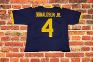 CJ Donaldson Autographed College Style Blue Jersey
