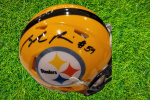 Zach Frazier Pittsburgh Steelers Signed Golf Mini Helmet JSA