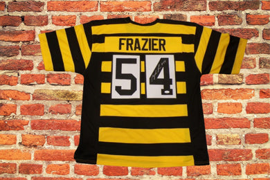 Zach Frazier Autographed Custom Steelers Throwback Jersey