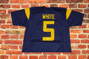 Pat White WVU Mountaineers Autographed Jersey