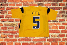 pat white west virginia mountaineers autographed jersey