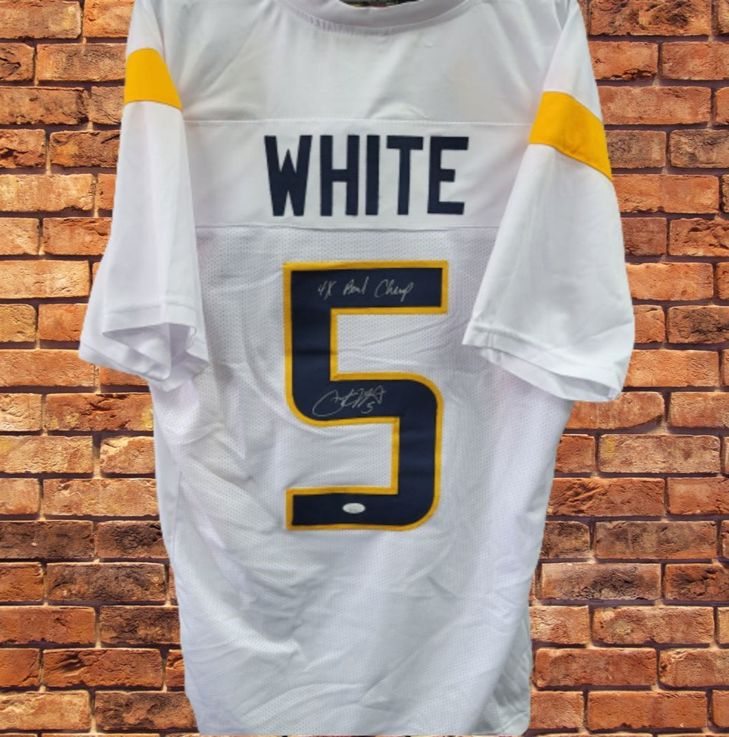 Geno Smith WVU Jersey, White Geno Smith WVU Jersey, Yellow Geno Smith WVU  Jersey, Apparel, Gear, Merchandise