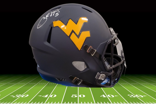 Pat White West Virginia Mountaineers Autograph Authentic Full Size Helmet