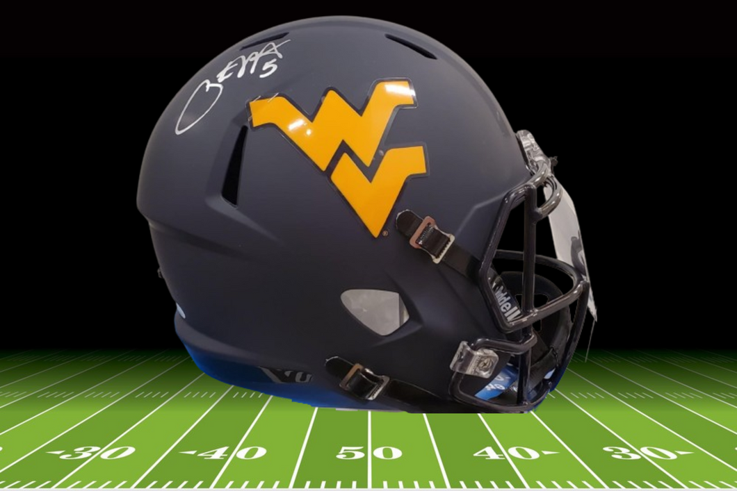 Pat White West Virginia Mountaineers Autograph Authentic Full Size Helmet