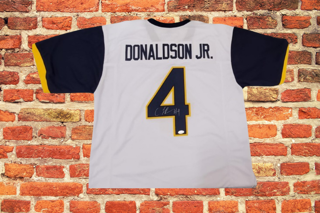 CJ Donaldson WVU Mountaineers Autograph Jersey