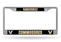 Vanderbilt Commodores Chrome License Plate Frame